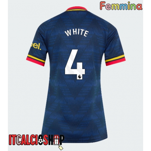 Arsenal Ben White #4 Seconda Maglia Femmina 2026-27 Manica Corta